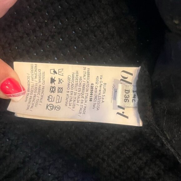 Blugirl Italian Mixed Media Sweater w/ Leather Embroidery - M - Picture 14 of 14